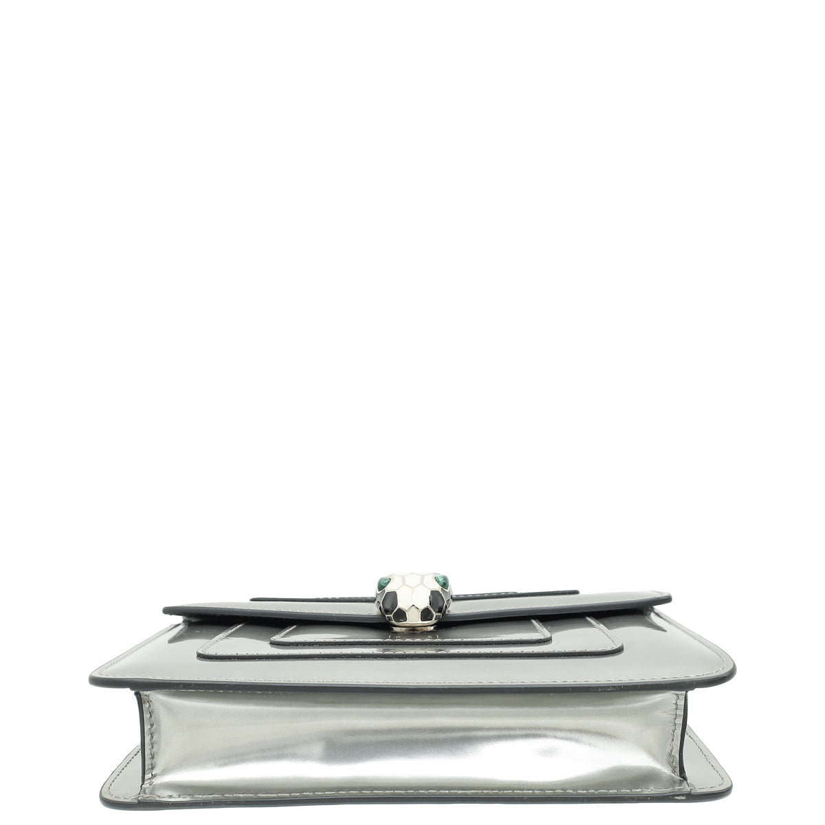 Bvlgari Silver Grey Serpenti Forever Small Crossbody Bag