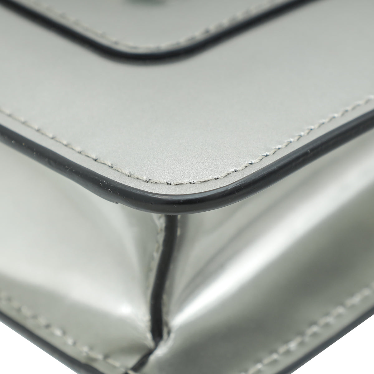 Bvlgari Silver Grey Serpenti Forever Small Crossbody Bag