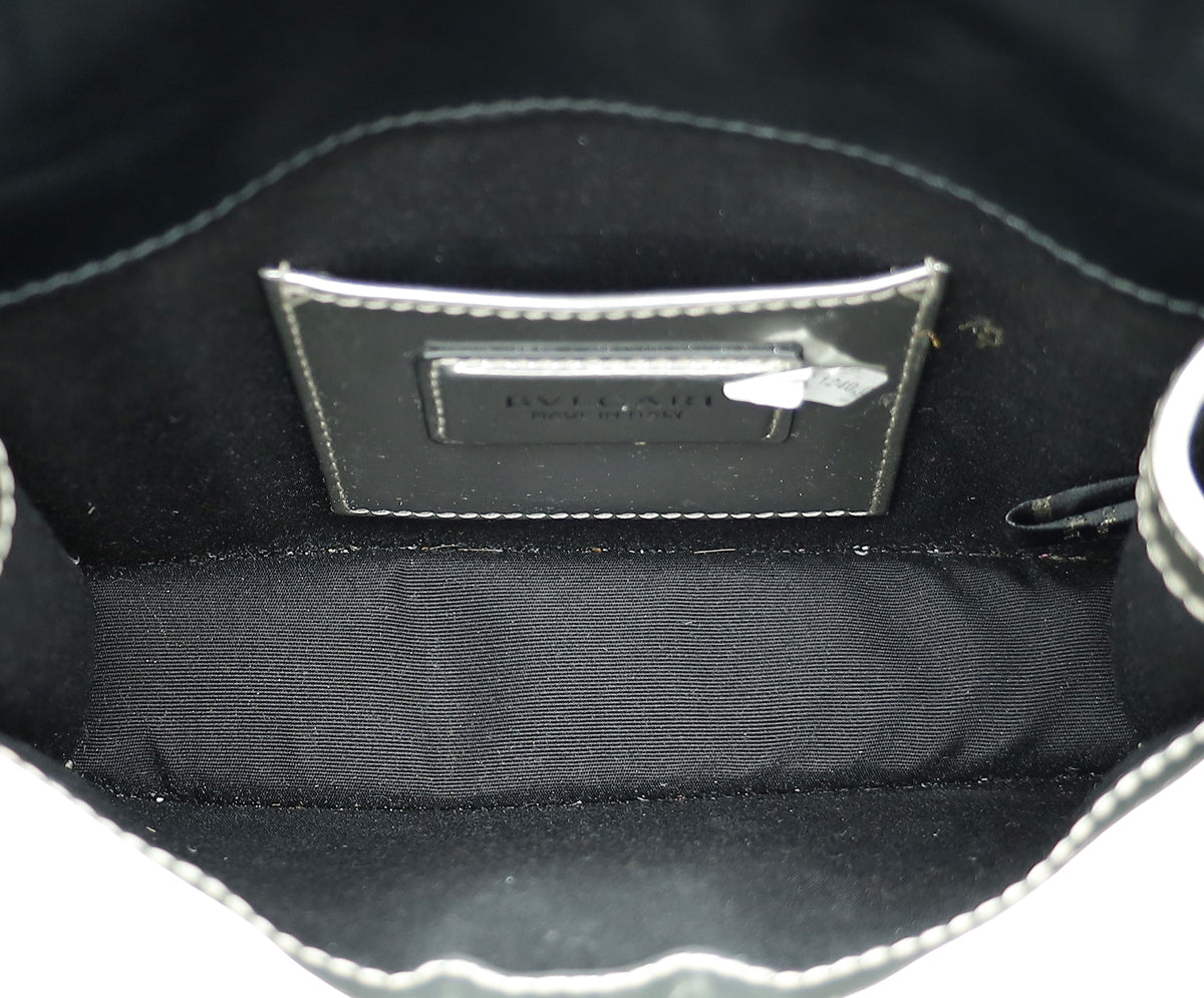 Bvlgari Silver Grey Serpenti Forever Small Crossbody Bag