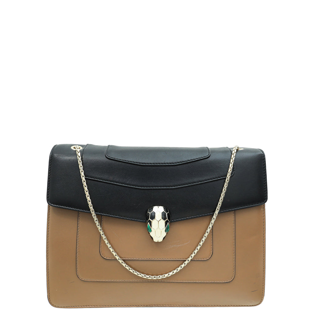Bvlgari Bicolor Serpenti Forever Large Shoulder Bag