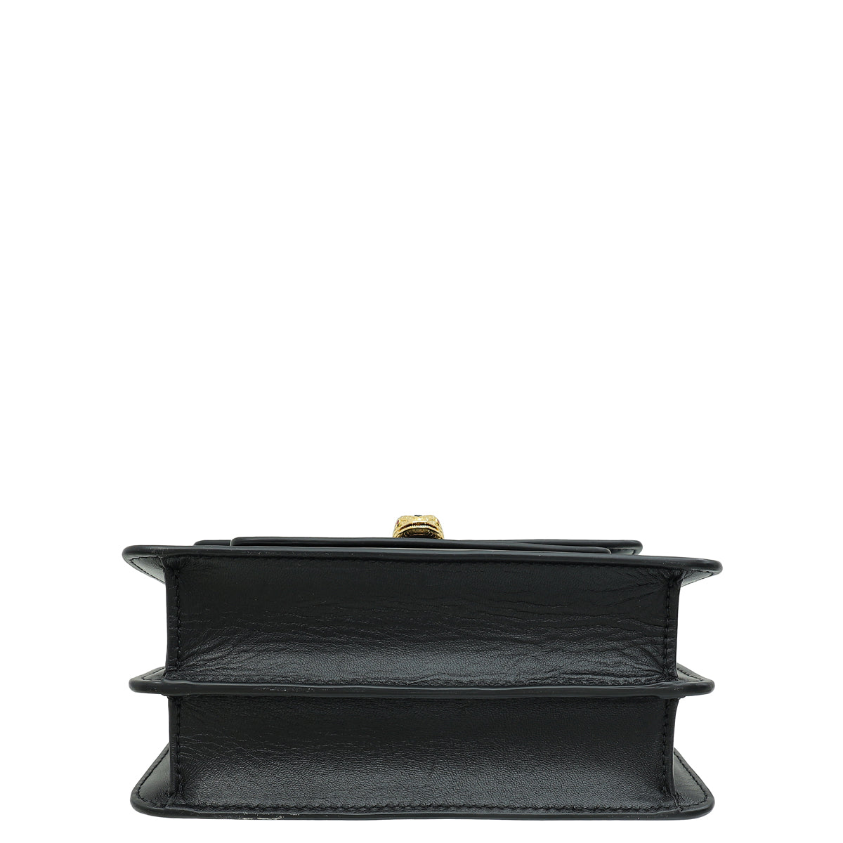 Bvlgari Black Serpenti Forever Chain Top Handle Flap Small Bag