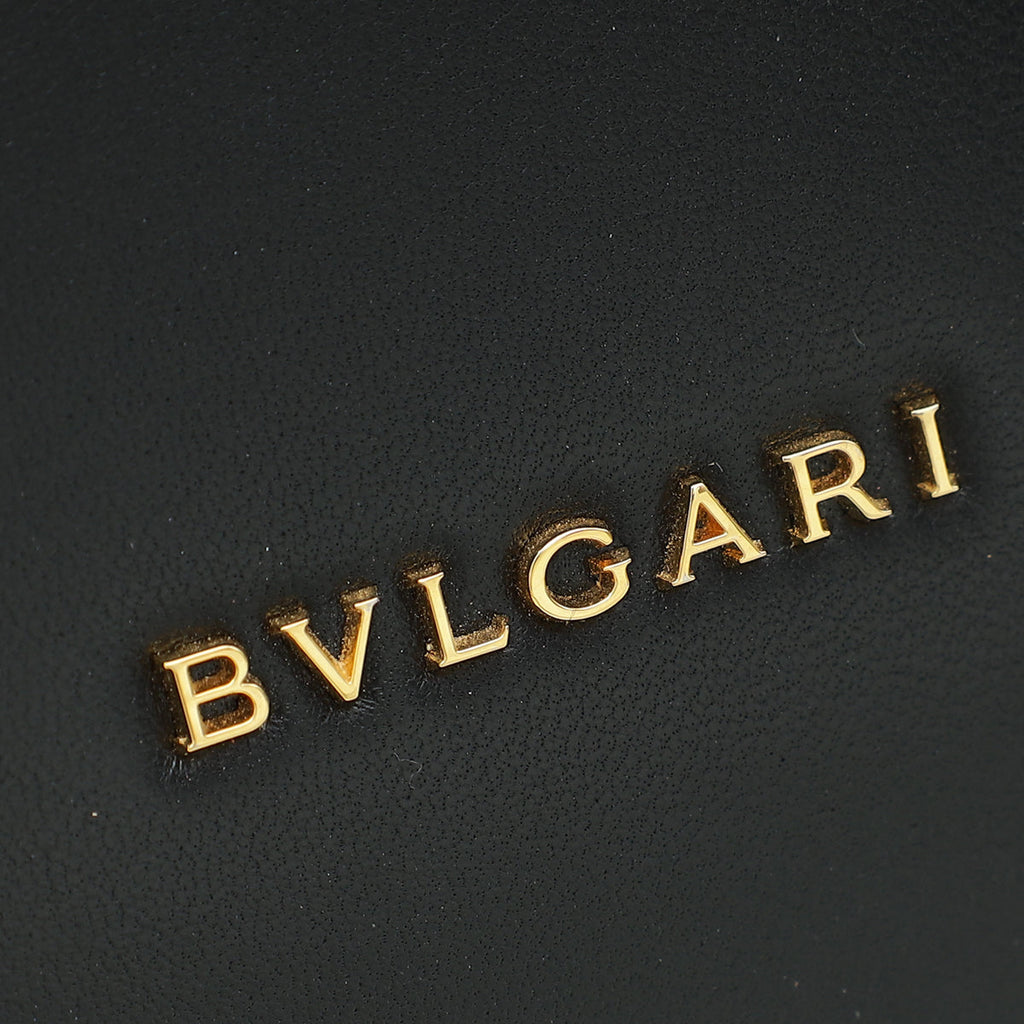 Bvlgari Black Serpenti Forever Chain Top Handle Flap Small Bag