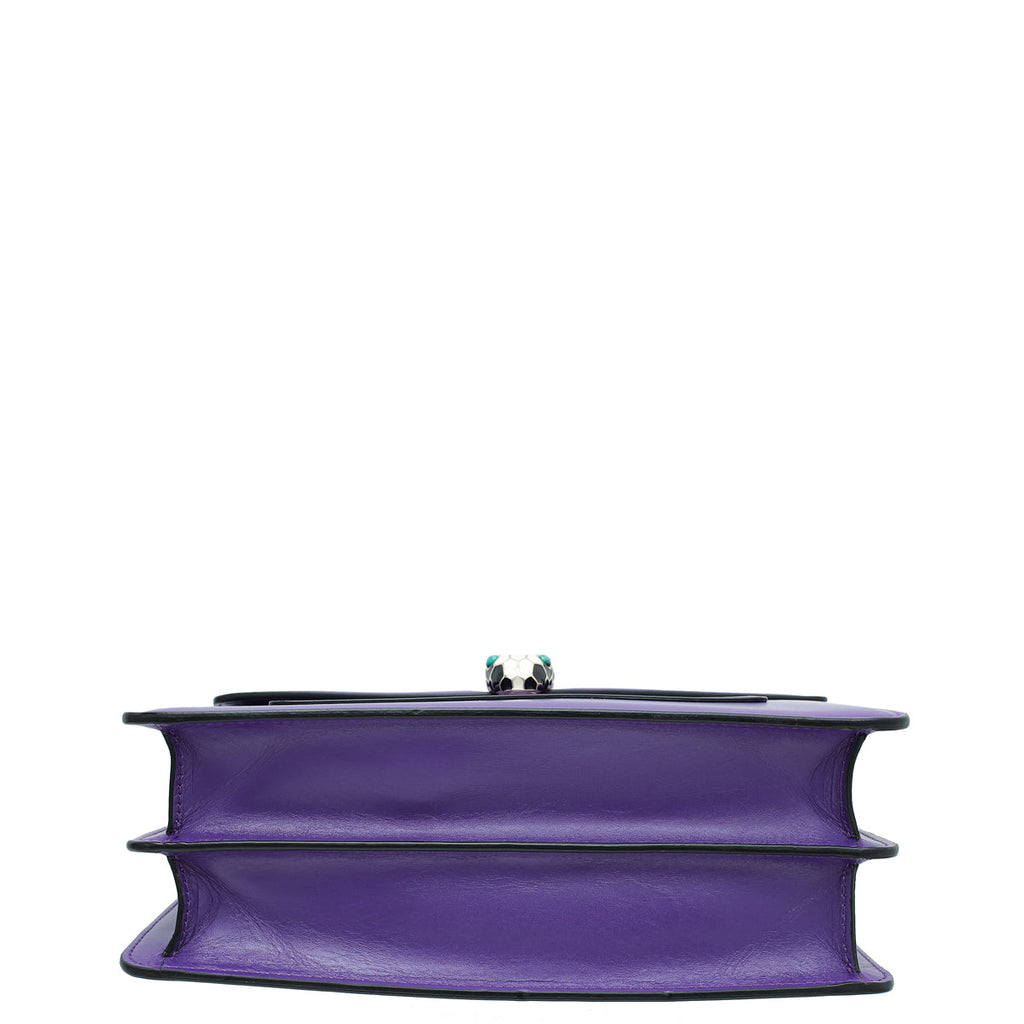 Bvlgari Violet Serpenti Forever Top Handle Bag