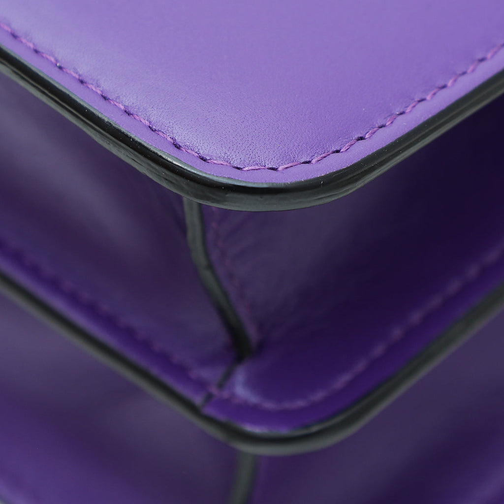 Bvlgari Violet Serpenti Forever Top Handle Bag