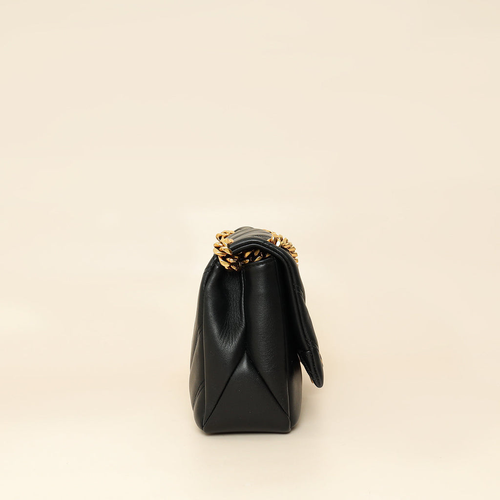 Bvlgari Black Serpenti Cabochon Small Shoulder Bag