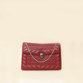 Bvlgari Burgundy Serpenti Forever Quilted Scaglie Flap Medium Bag
