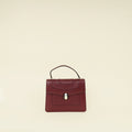 Bvlgari Burgundy Serpenti Forever Top Handle Bag