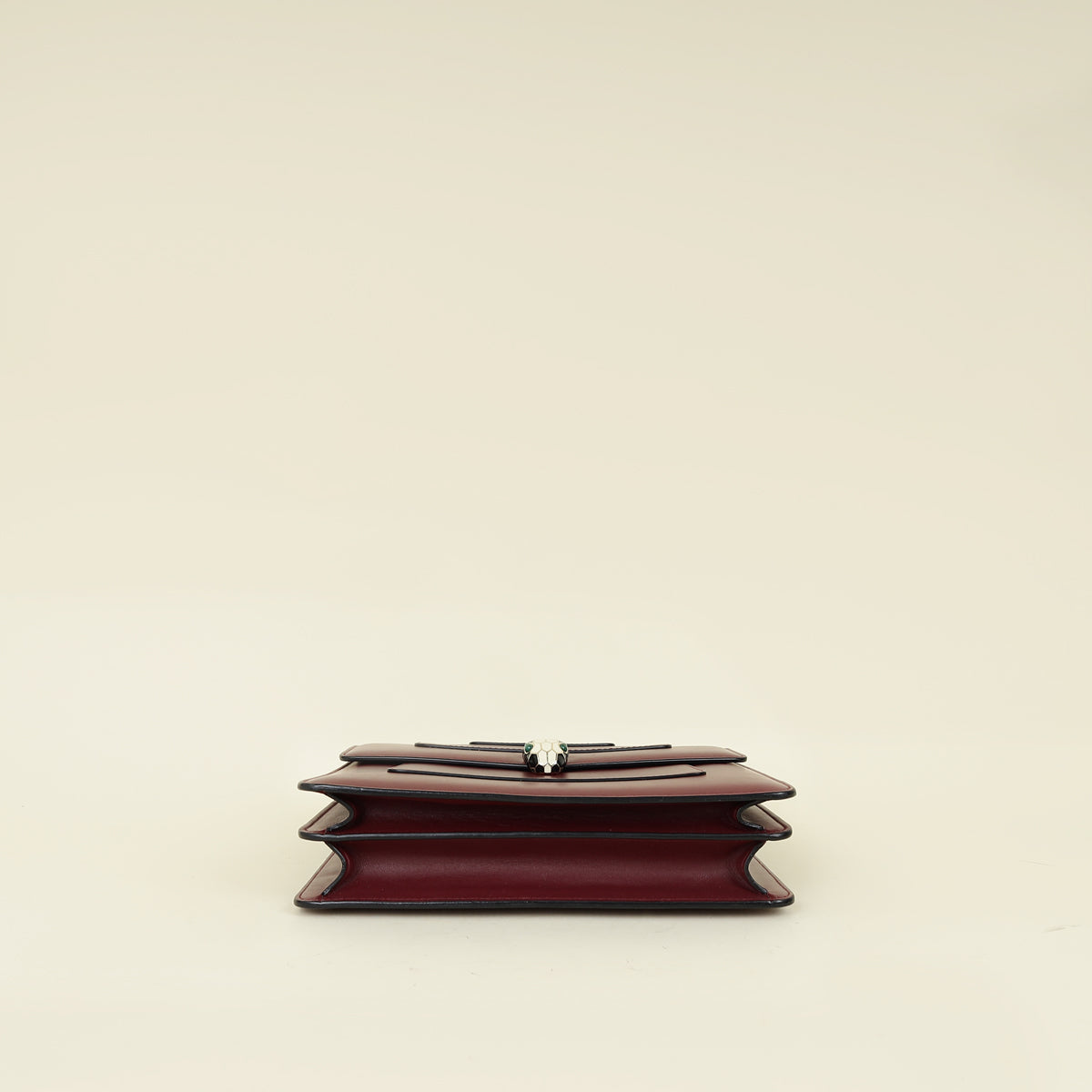 Bvlgari Burgundy Serpenti Forever Top Handle Bag