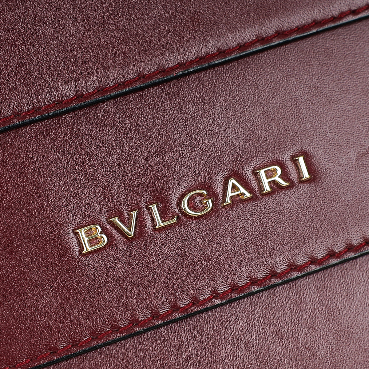 Bvlgari Burgundy Serpenti Forever Top Handle Bag