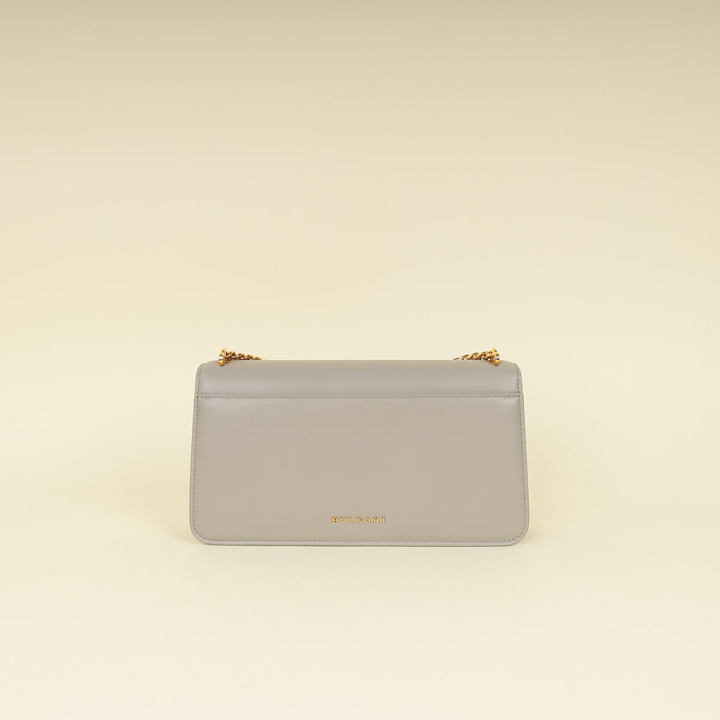 Bvlgari Grey Serpenti East-west Maxi Chain Shoulder Bag