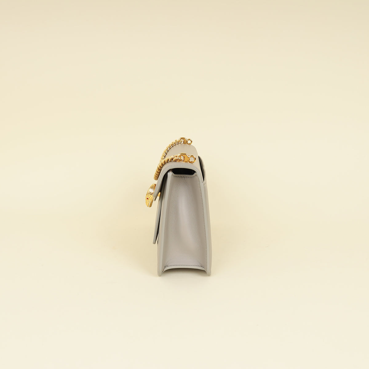 Bvlgari Grey Serpenti East-west Maxi Chain Shoulder Bag
