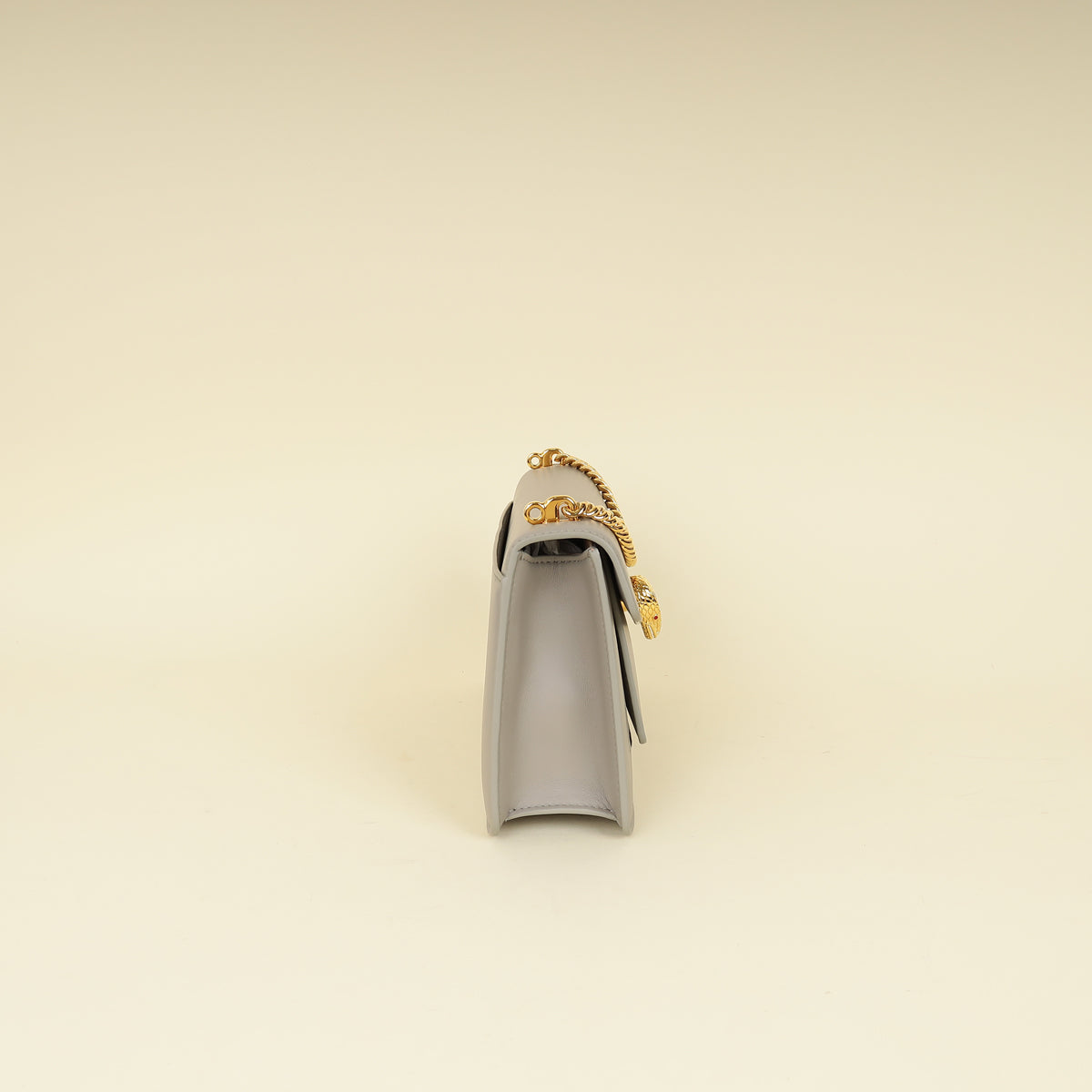 Bvlgari Grey Serpenti East-west Maxi Chain Shoulder Bag