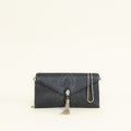 Bvlgari Black Python Serpenti Forever Tassel Clutch Bag