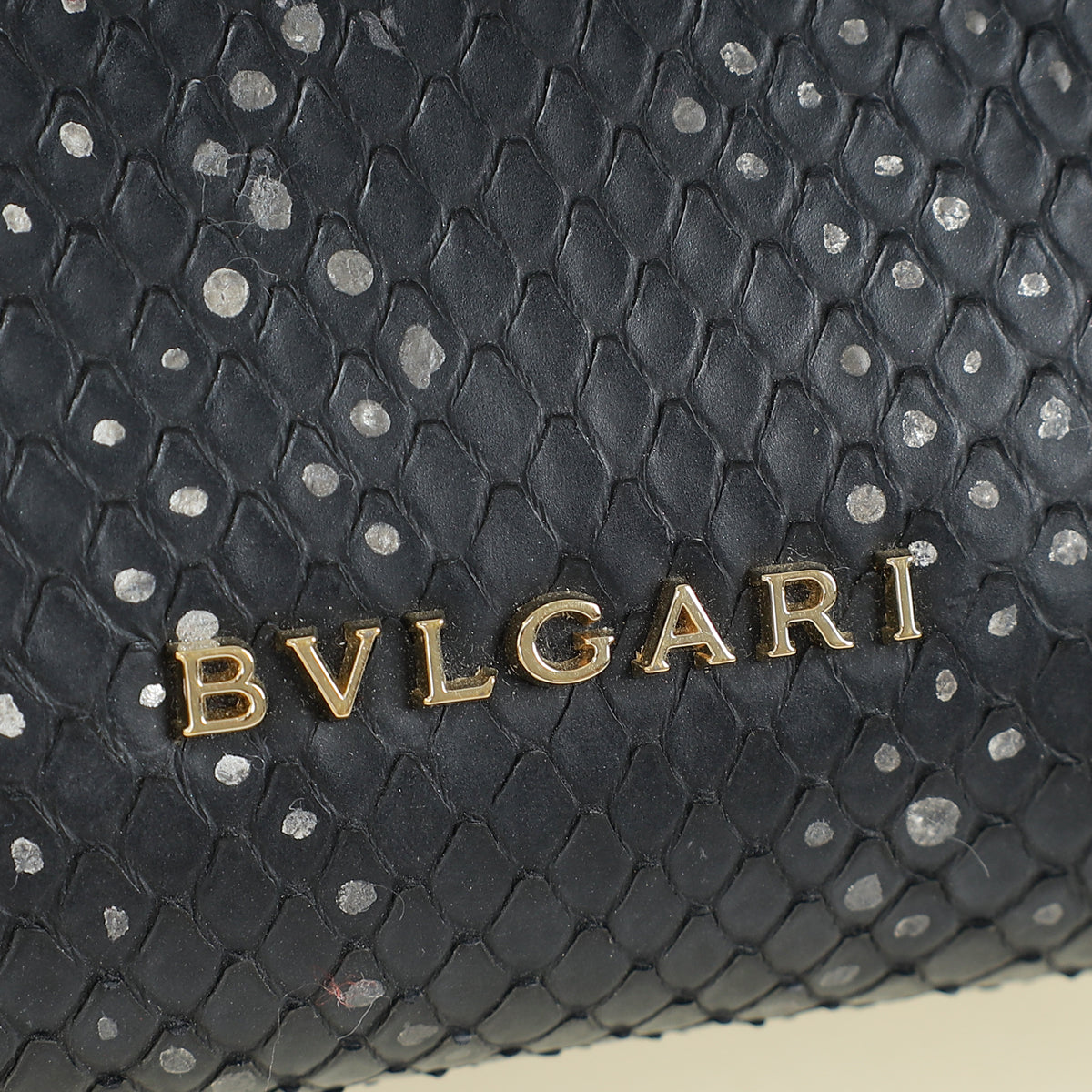Bvlgari Black Python Serpenti Forever Tassel Clutch Bag