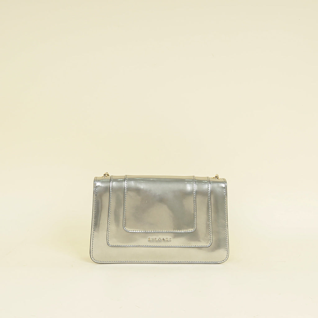 Bvlgari Silver Serpenti Forever East West Crossbody Bag