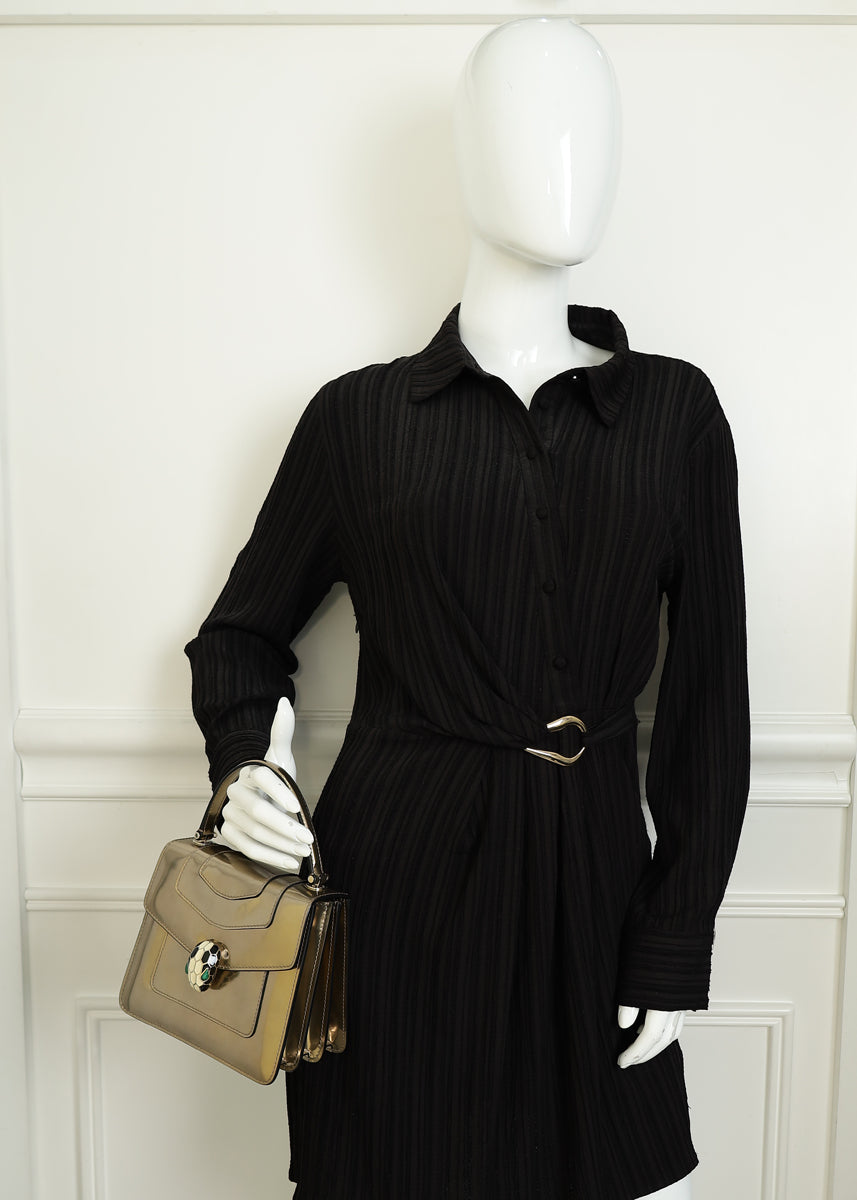 Bvlgari Antique BronzeSerpenti Forever Top Handle Bag