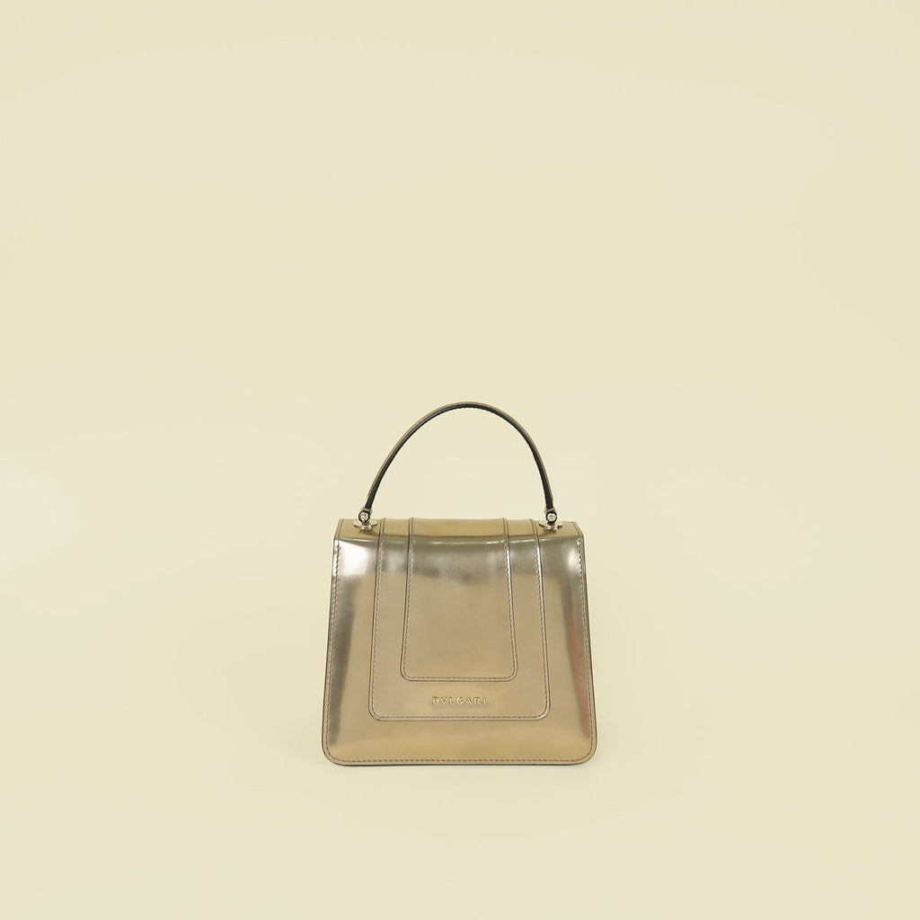 Bvlgari Antique BronzeSerpenti Forever Top Handle Bag