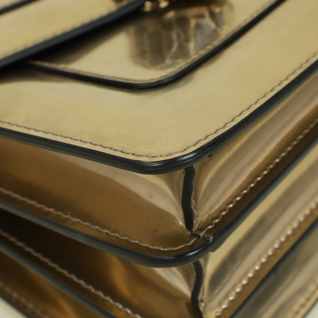 Bvlgari Antique BronzeSerpenti Forever Top Handle Bag