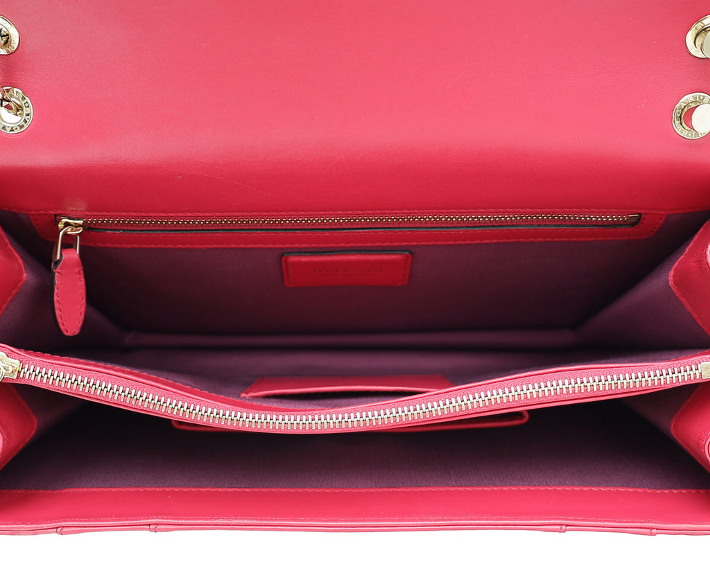 Bvlgari Fuchsia Serpenti Forever Shoulder Bag