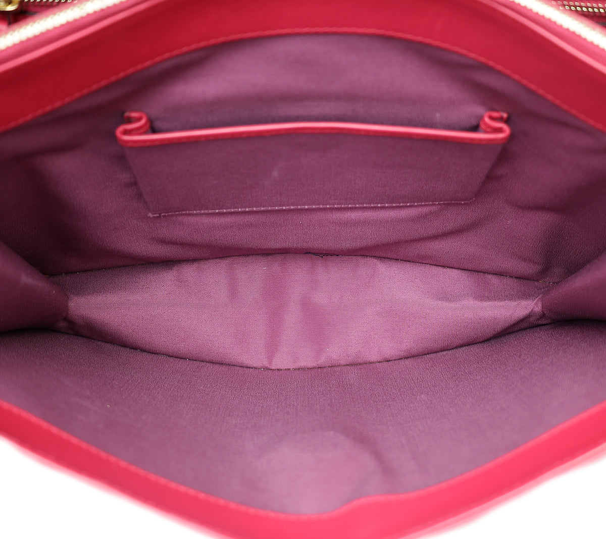 Bvlgari Fuchsia Serpenti Forever Shoulder Bag