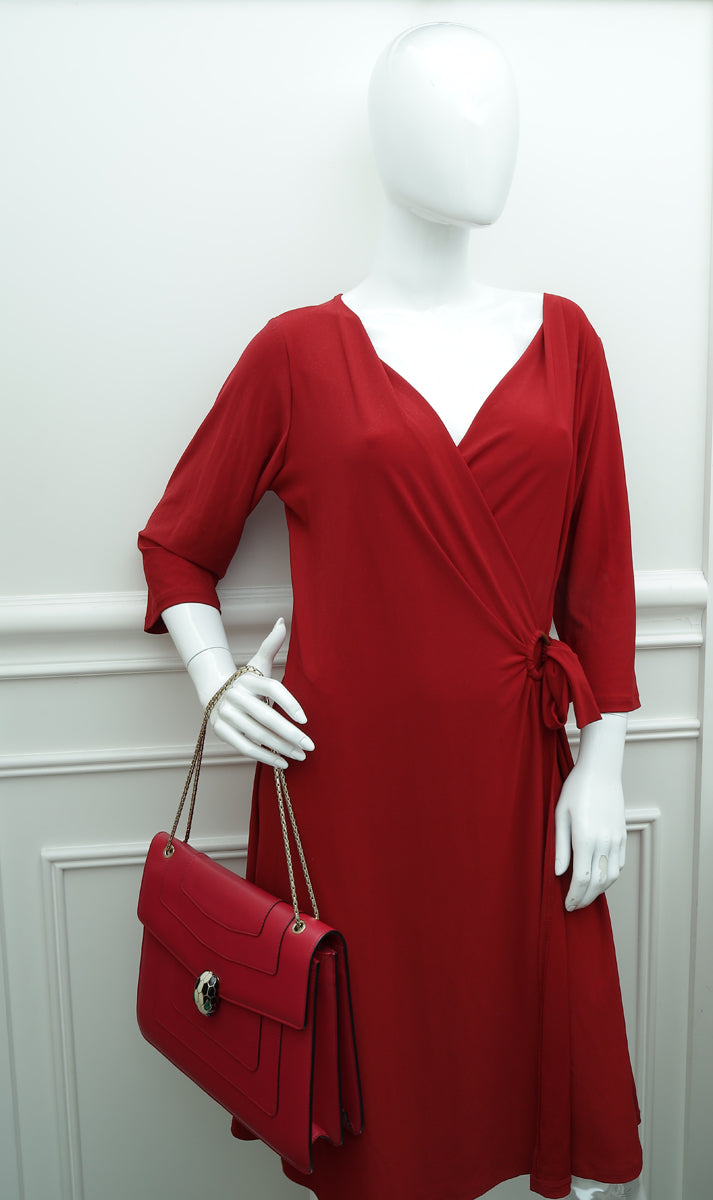 Bvlgari Fuchsia Serpenti Forever Shoulder Bag