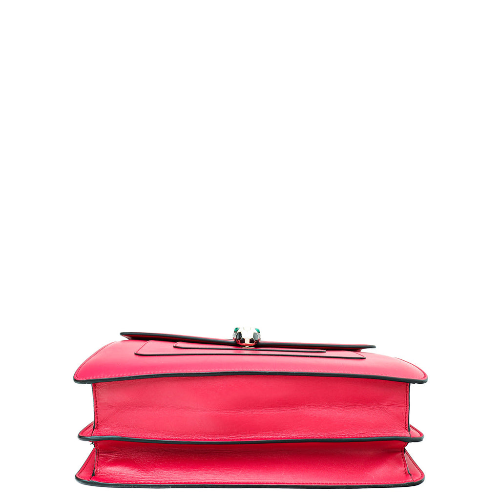 Bvlgari Fuchsia Serpenti Forever Shoulder Bag