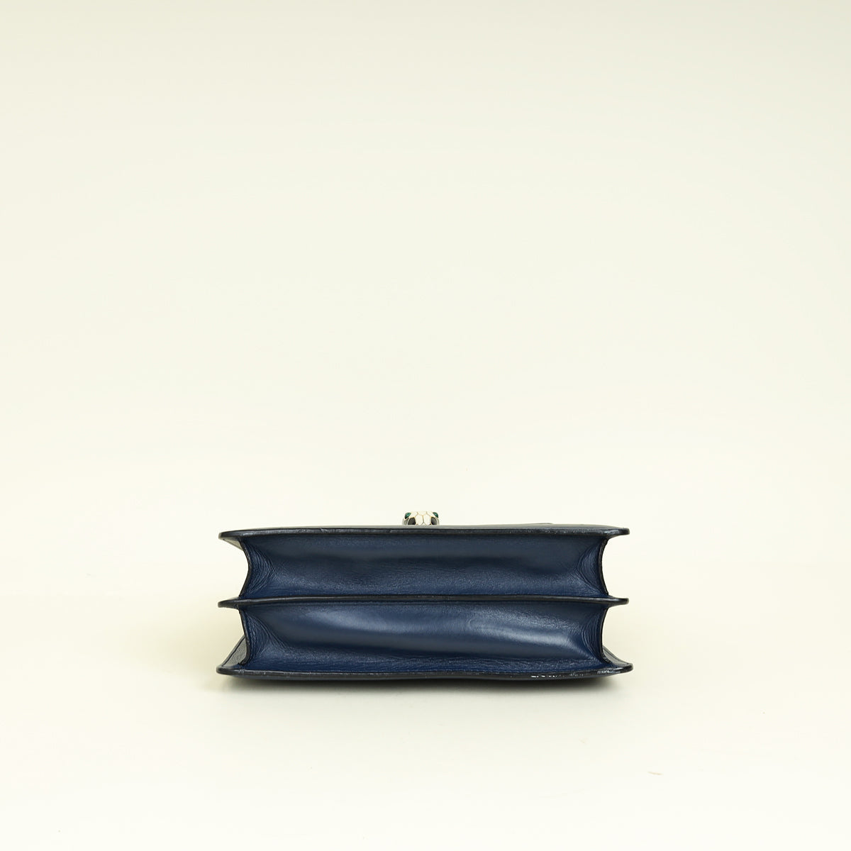 Bvlgari Navy Blue Serpenti Forever Top Handle Bag