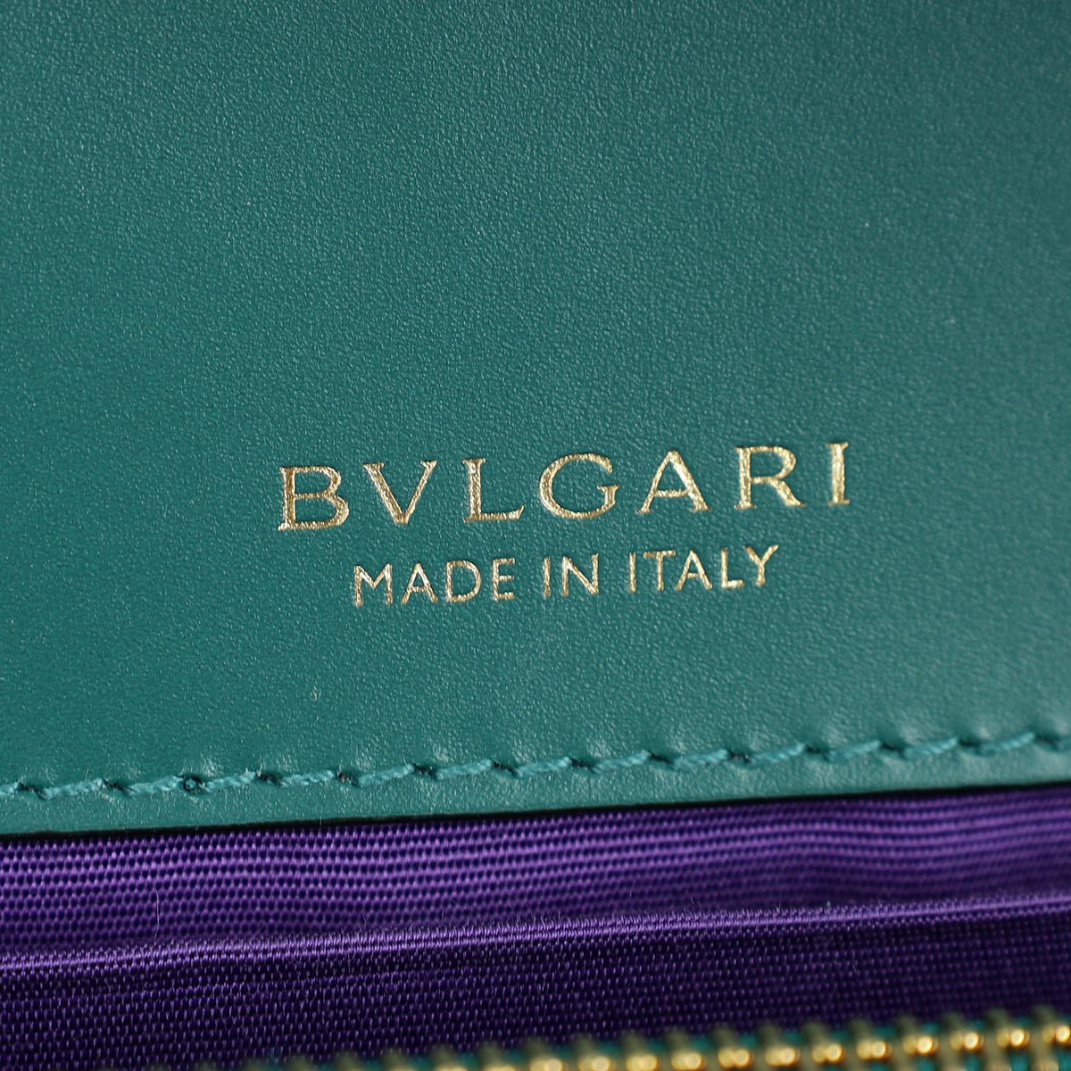 Bvlgari Green Serpenti Forever Flap Shoulder Bag