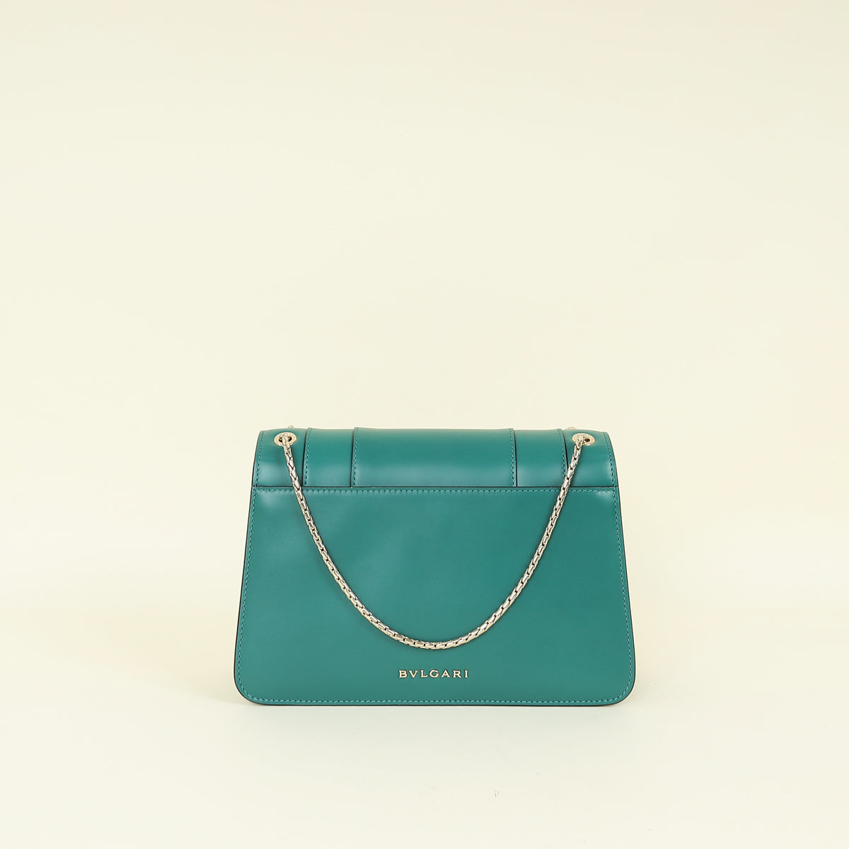 Bvlgari Green Serpenti Forever Flap Shoulder Bag