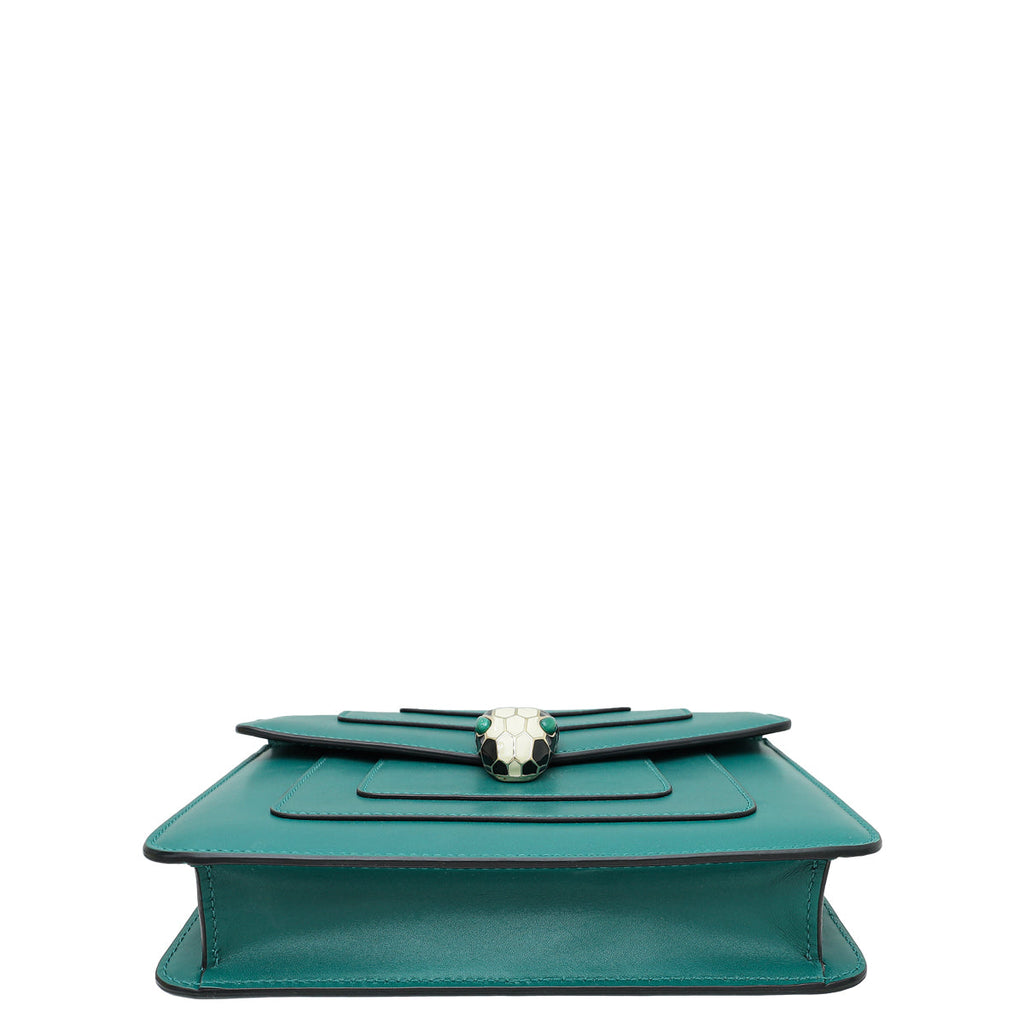 Bvlgari Green Serpenti Forever Small Shoulder Bag