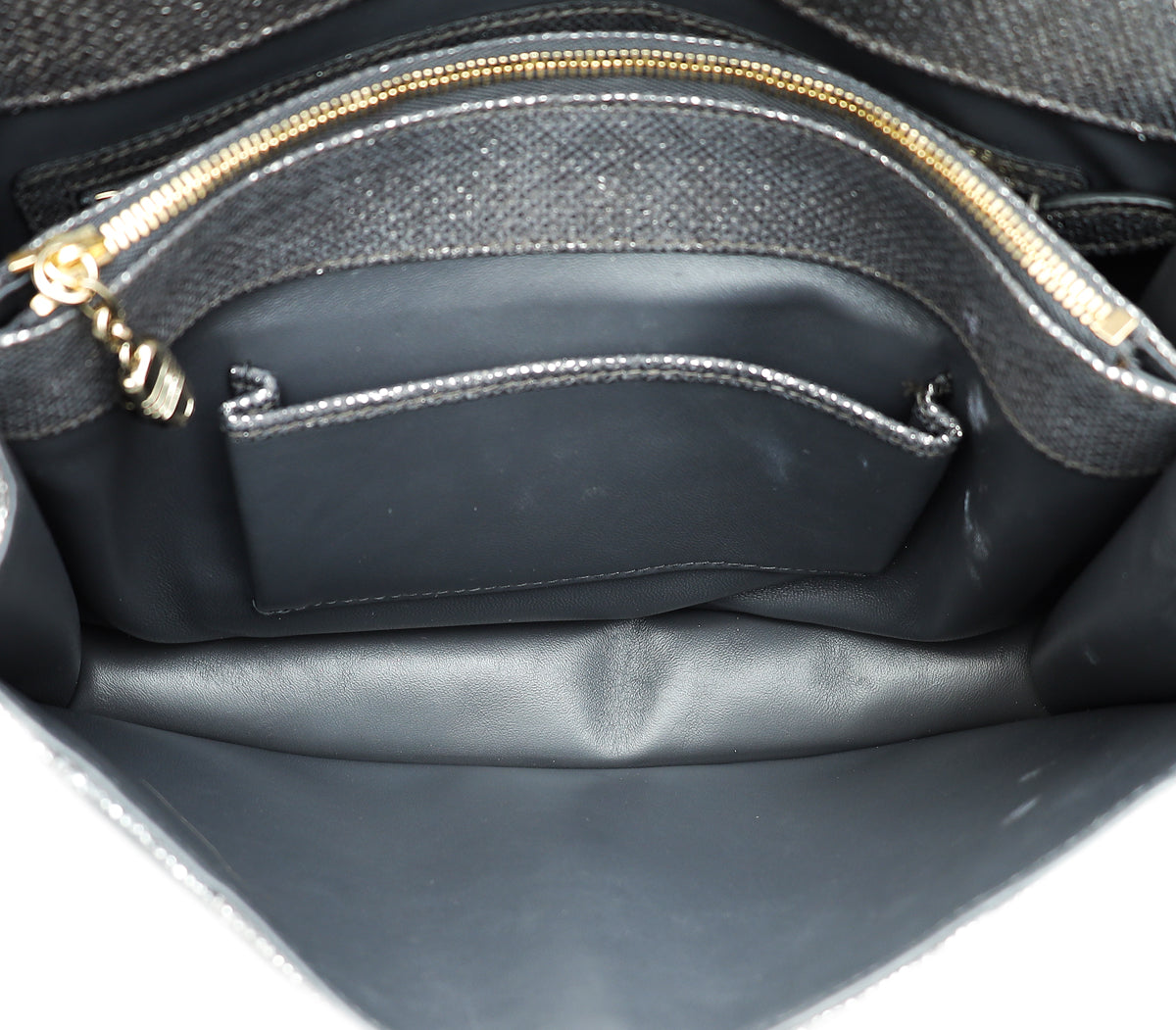 Bvlgari Metallic Grey Serpenti Forever Metallic Karung Shoulder Bag