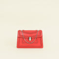 Bvlgari Red Serpenti Ruffled Forever Shoulder Bag