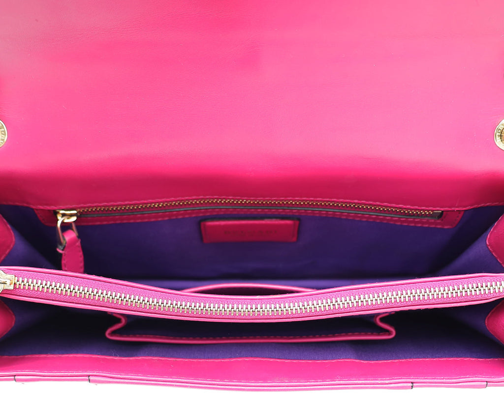 Bvlgari Fuchsia Serpenti Forever Shoulder Bag