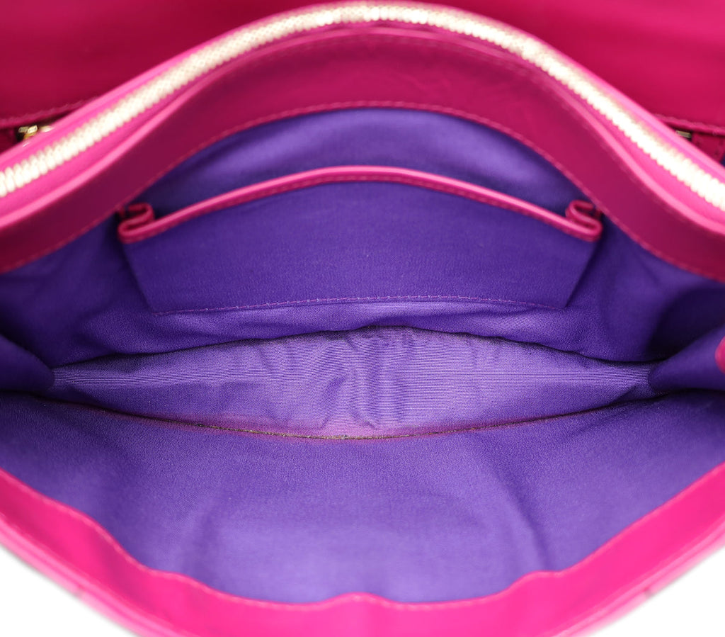 Bvlgari Fuchsia Serpenti Forever Shoulder Bag