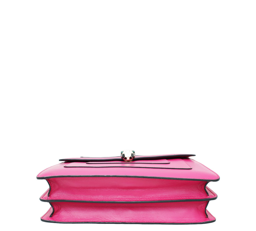 Bvlgari Fuchsia Serpenti Forever Shoulder Bag