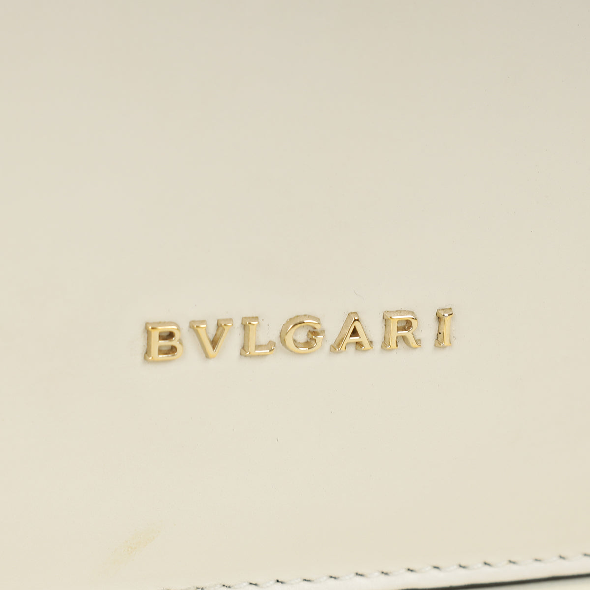 Bvlgari White Cream Pop Heart Studded Serpenti Forever Shoulder Bag