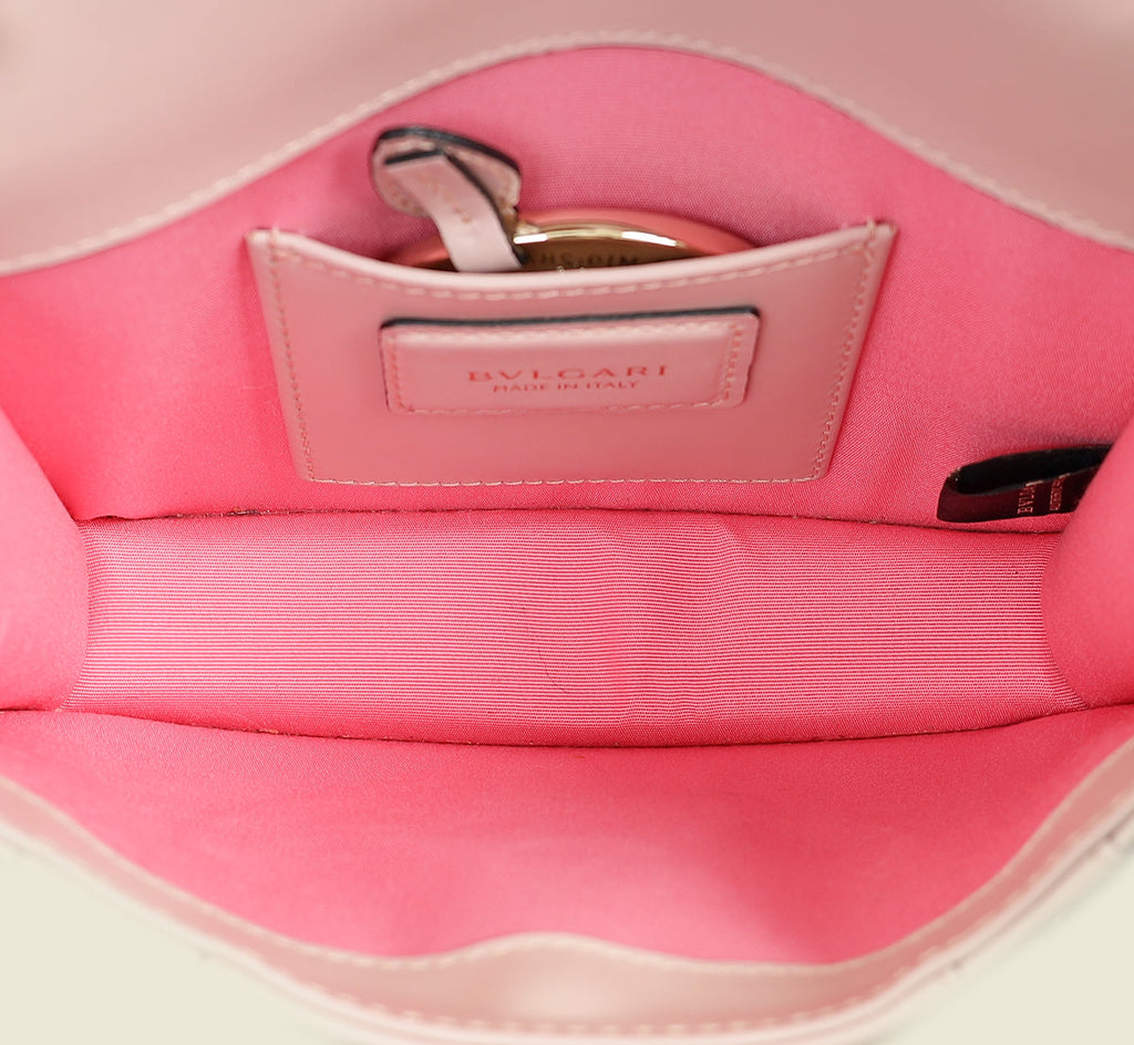 Bvlgari Pink Serpenti Forever Small Shoulder Bag