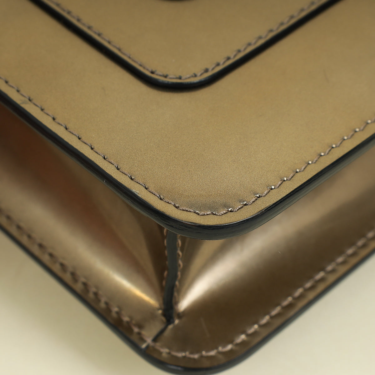Bvlgari Champagne Serpenti Forever Crossbody Bag