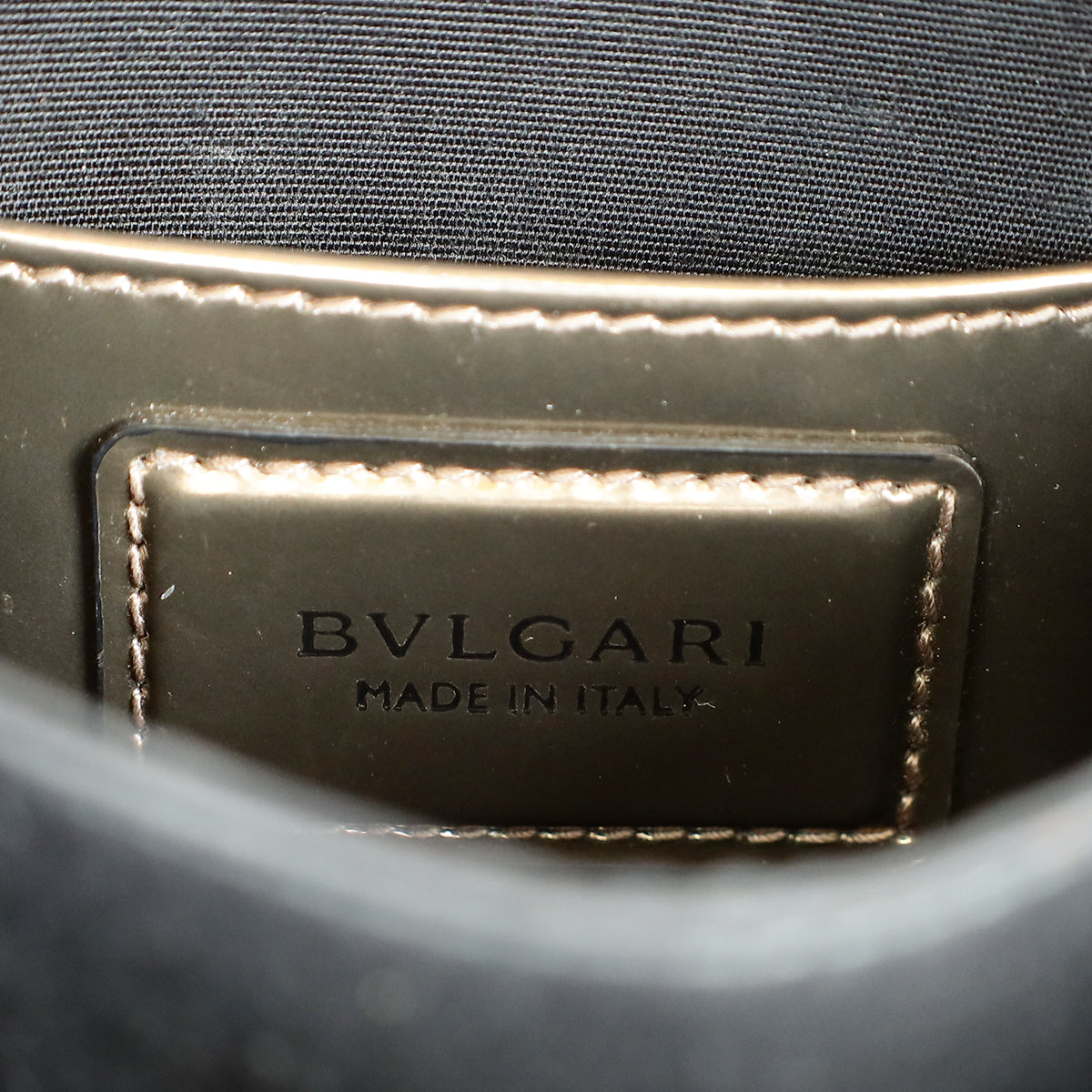 Bvlgari Antique Bronze Brushed Serpenti Forever Small Top Handle Bag