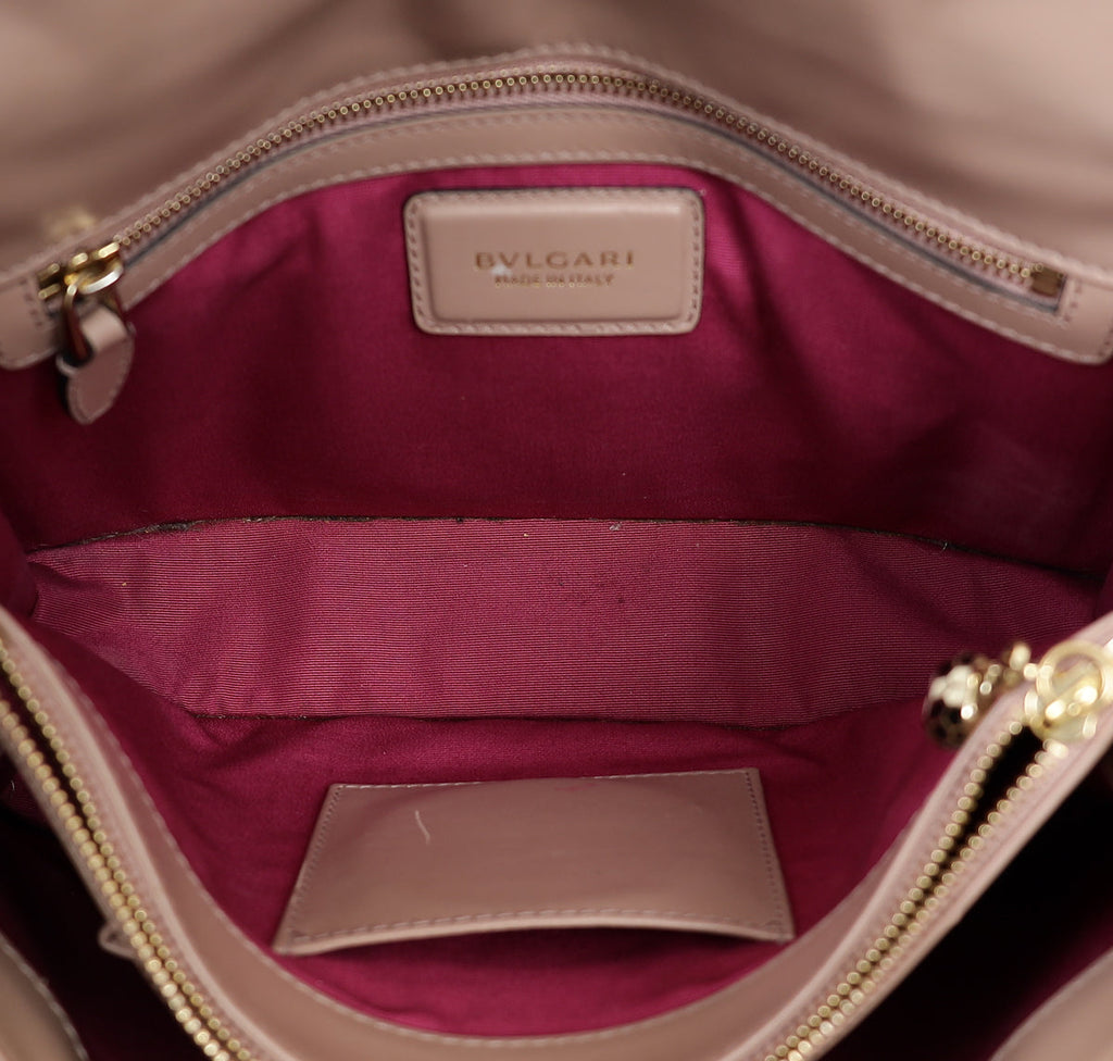 Bvlgari Dust Rose Serpenti Forever Flap Shoulder Bag