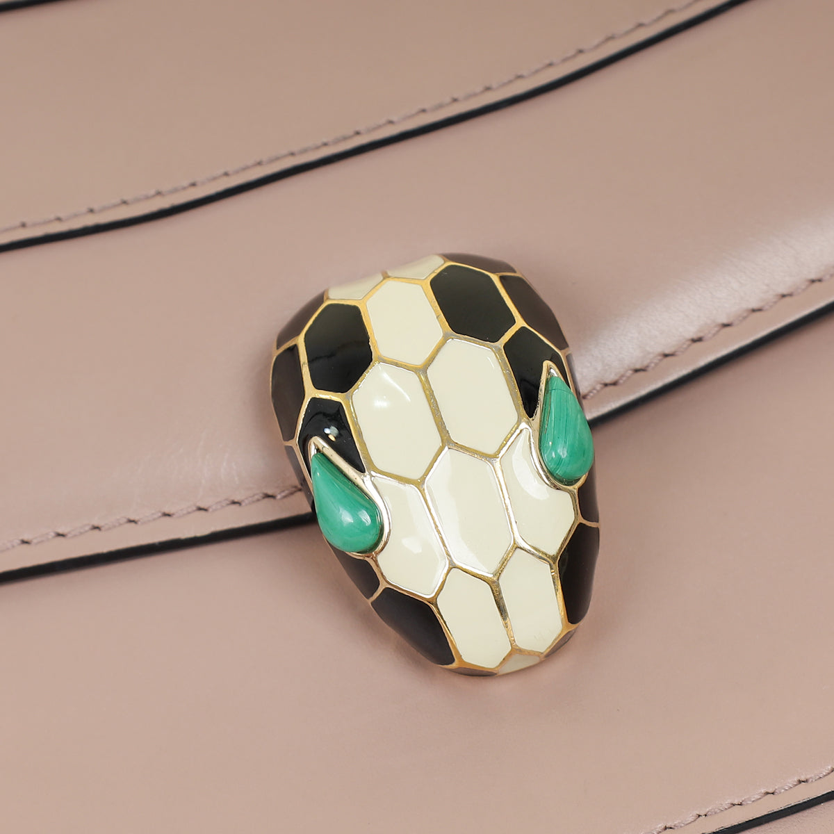 Bvlgari Dust Rose Serpenti Forever Flap Shoulder Bag