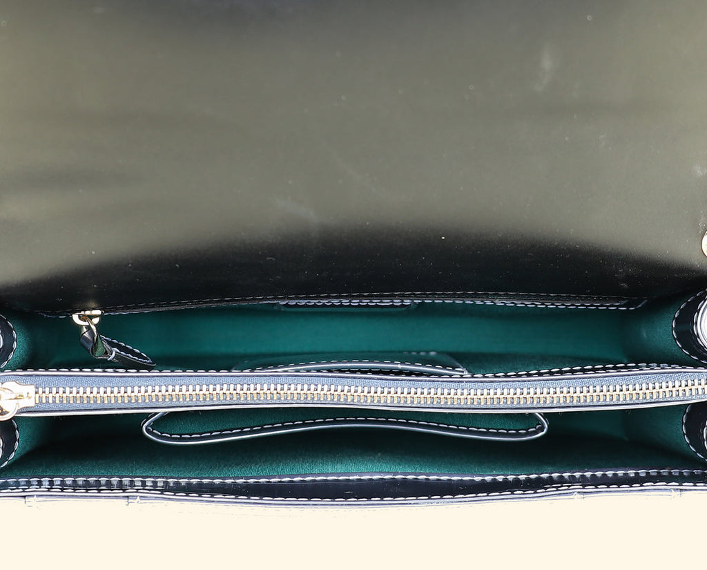 Bvlgari Metallic Purple Serpenti Forever Flap Shoulder Bag