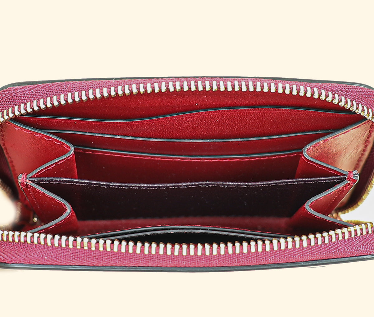 Bvlgari Dark Fuchsia Serpenti Forever Mini Zipped Wallet