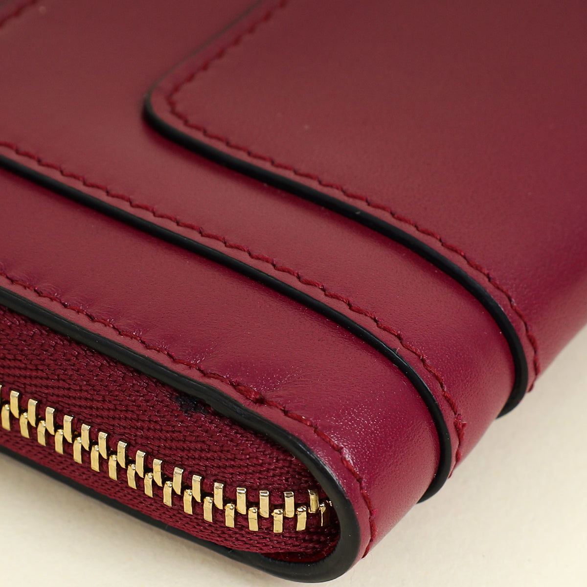 Bvlgari Dark Fuchsia Serpenti Forever Mini Zipped Wallet