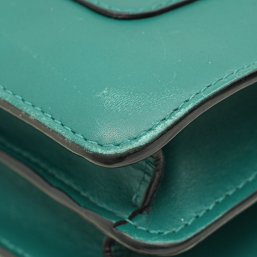 Bvlgari Emerald Green Serpenti Forever Medium Shoulder Bag