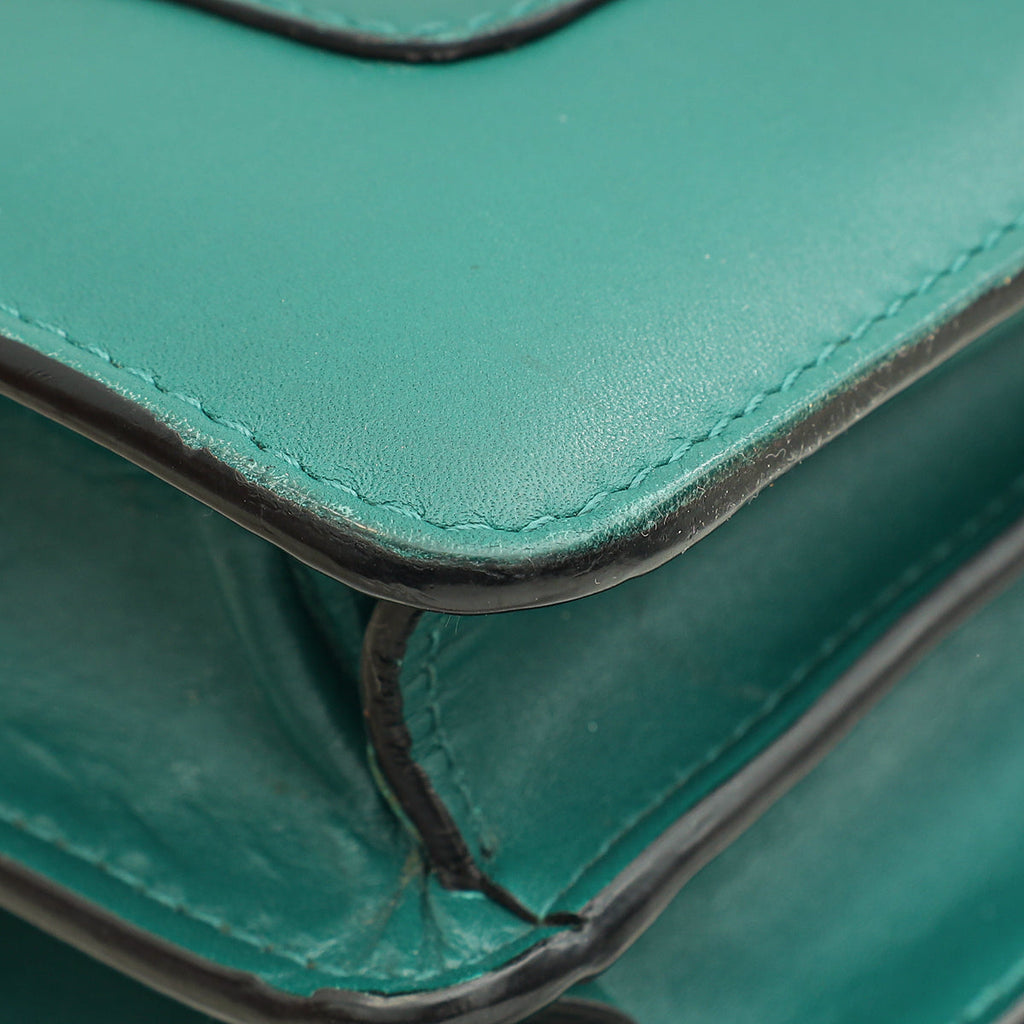 Bvlgari Emerald Green Serpenti Forever Medium Shoulder Bag