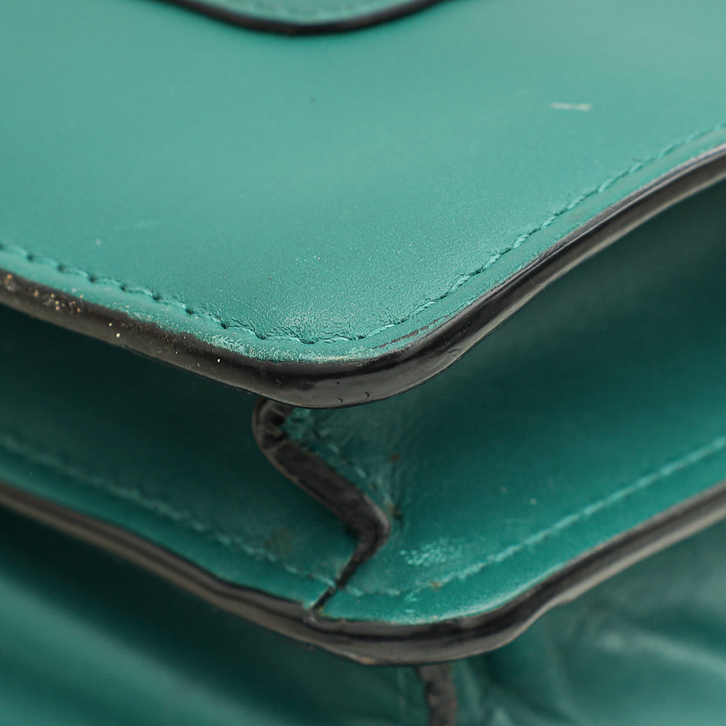 Bvlgari Emerald Green Serpenti Forever Medium Shoulder Bag