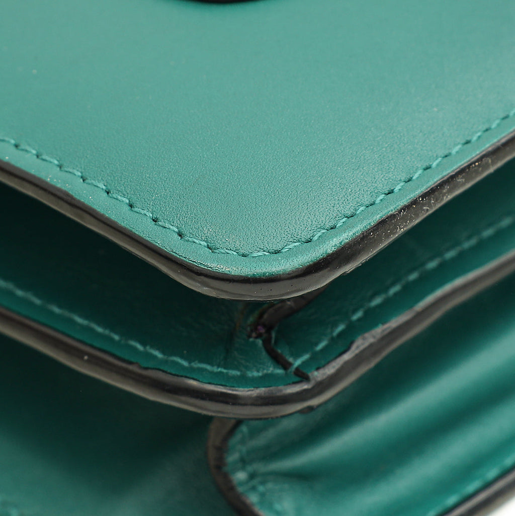 Bvlgari Emerald Green Serpenti Forever Medium Shoulder Bag