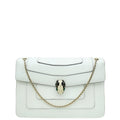 Bvlgari White Serpenti Forever Medium Shoulder Bag
