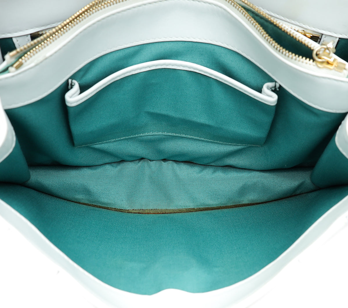 Bvlgari White Serpenti Forever Medium Shoulder Bag